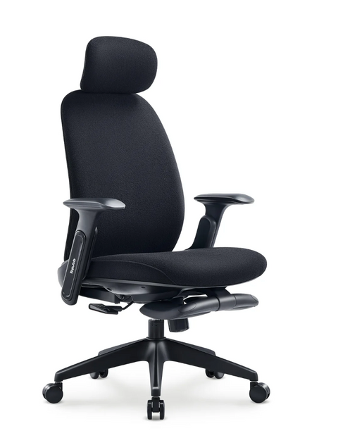 Napa Ergonomic Chair by TopJob in Bouclé Noir&nbsp;